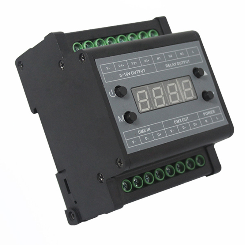 DMX303 3 Channel DMX High Voltage 0-10V Output Dimmer DMX303 3 Channel DMX High Voltage 0-10V Output Dimmer